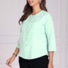 effortlessly stylish women's round neck pleated formal shirts effortlessly stylish women's round neck pleated formal shirts