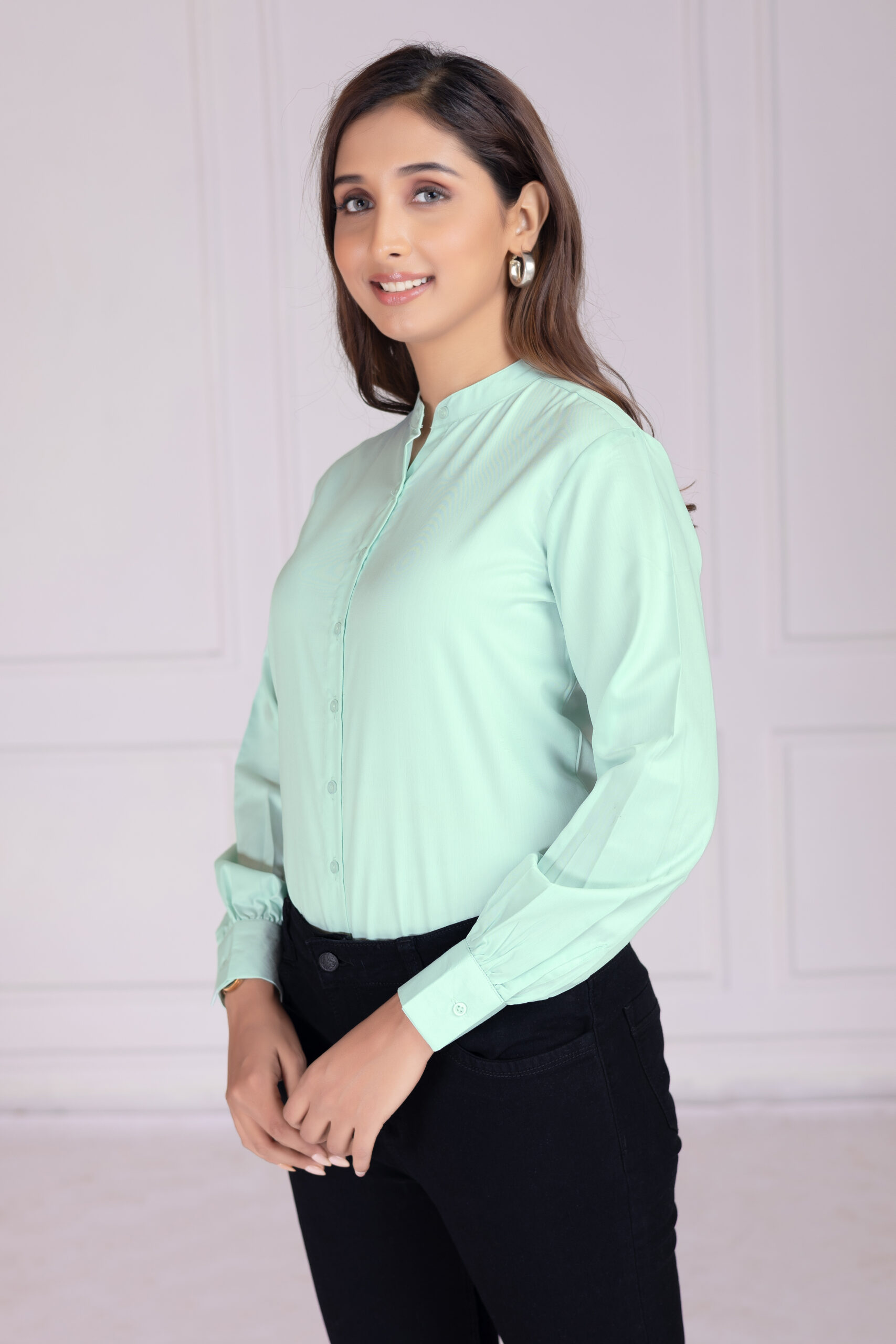 effortlessly stylish women's band collar formal shirts (copy) effortlessly stylish women's band collar formal shirts (copy)