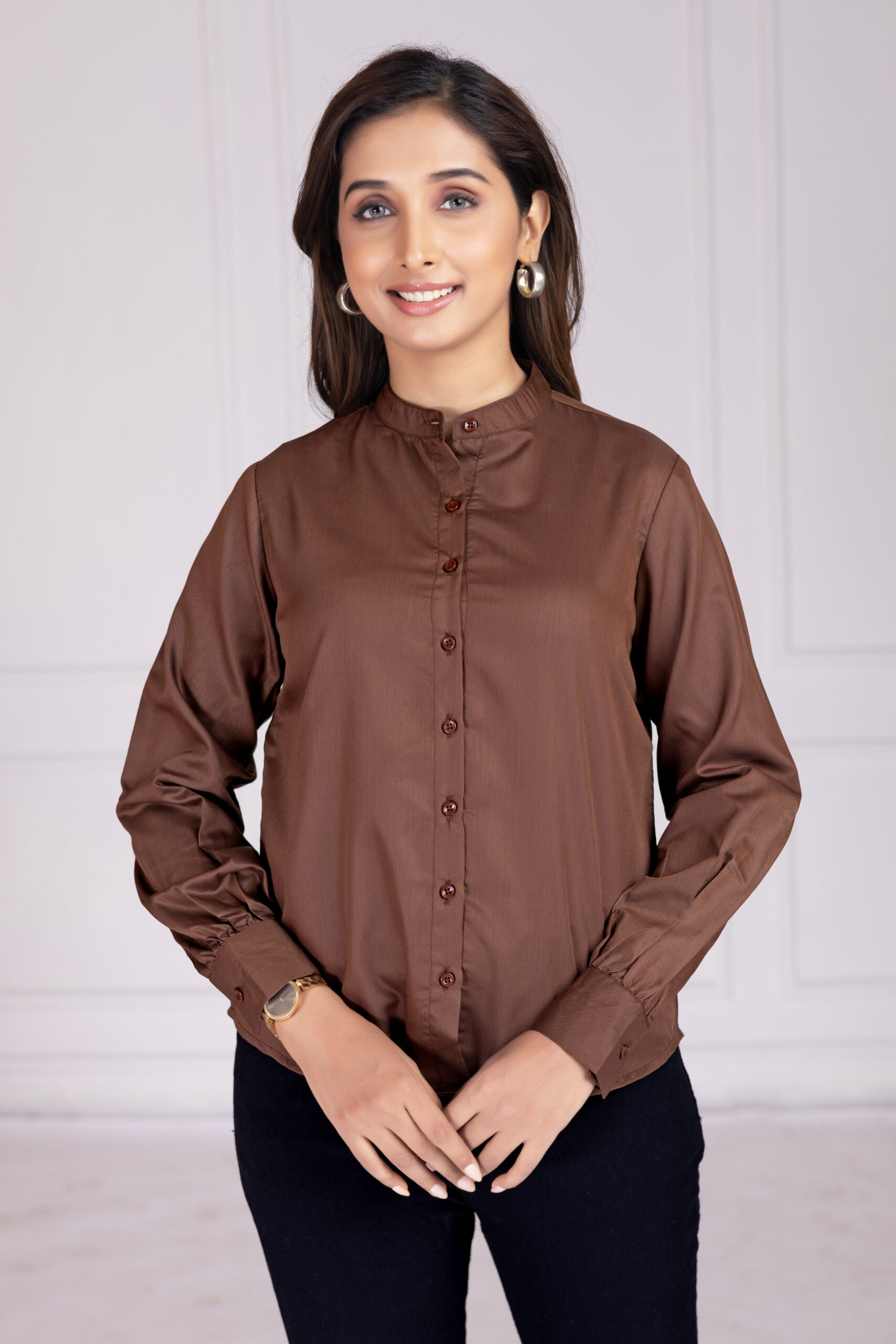effortlessly stylish women's band collar formal shirts effortlessly stylish women's band collar formal shirts