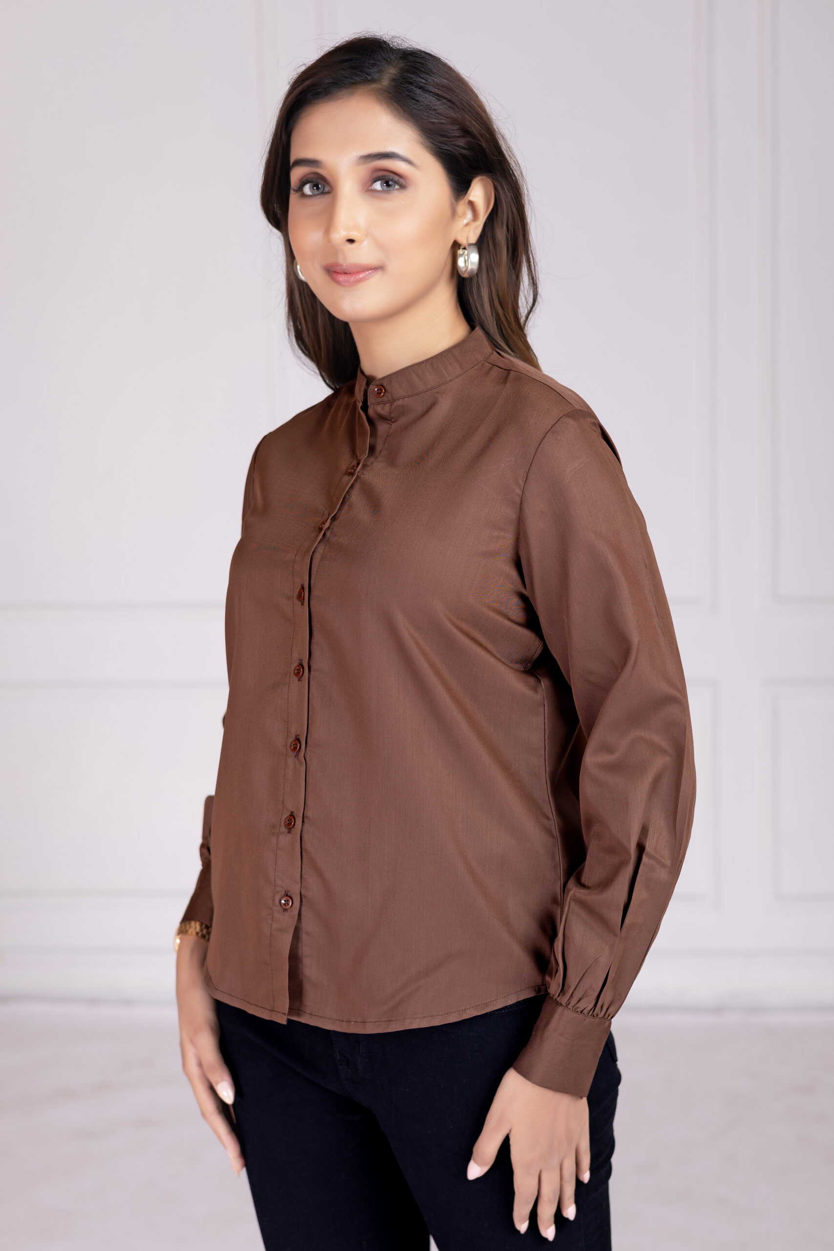 effortlessly stylish women's band collar formal shirts effortlessly stylish women's band collar formal shirts