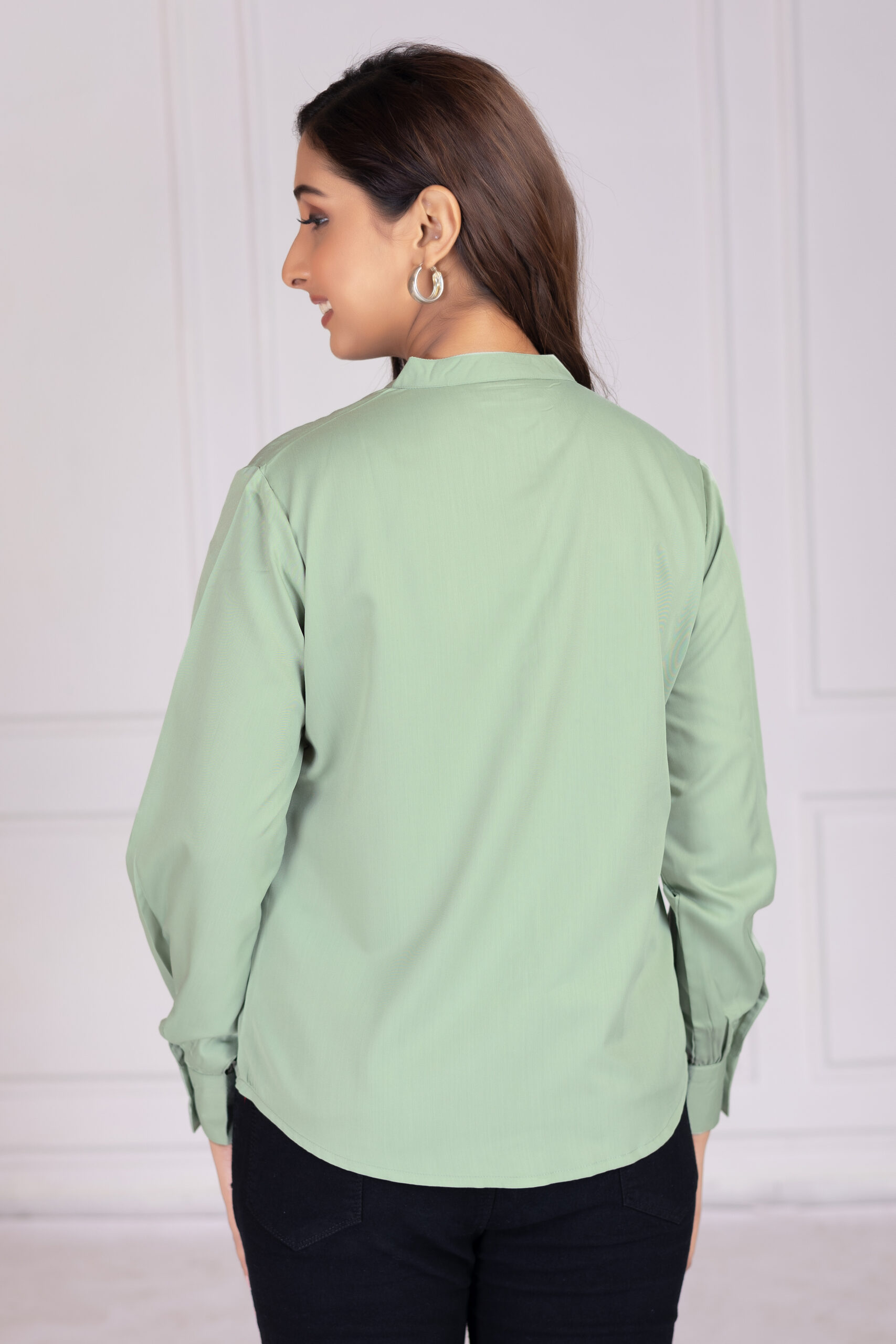 effortlessly stylish women's band collar formal shirts effortlessly stylish women's band collar formal shirts