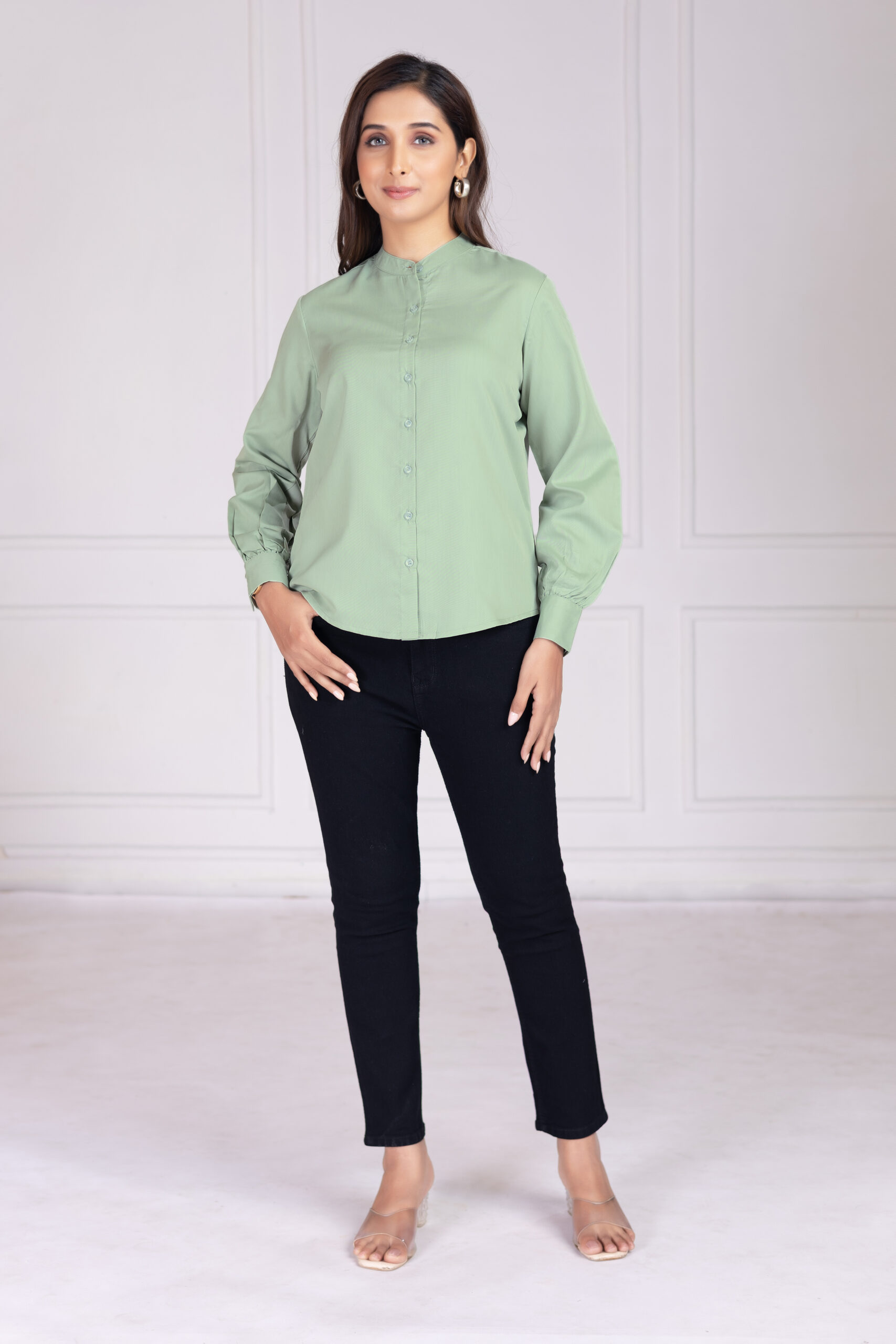 effortlessly stylish women's band collar formal shirts effortlessly stylish women's band collar formal shirts