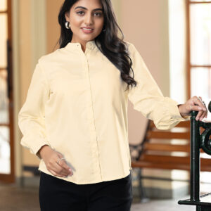 effortlessly stylish women's band collar formal shirts (copy)