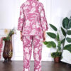 women's floral printed top and trouser set – comfortable and stylish co ord for casual wear