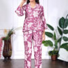 women's floral printed top and trouser set – comfortable and stylish co ord for casual wear