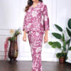 women's floral printed top and trouser set – comfortable and stylish co ord for casual wear
