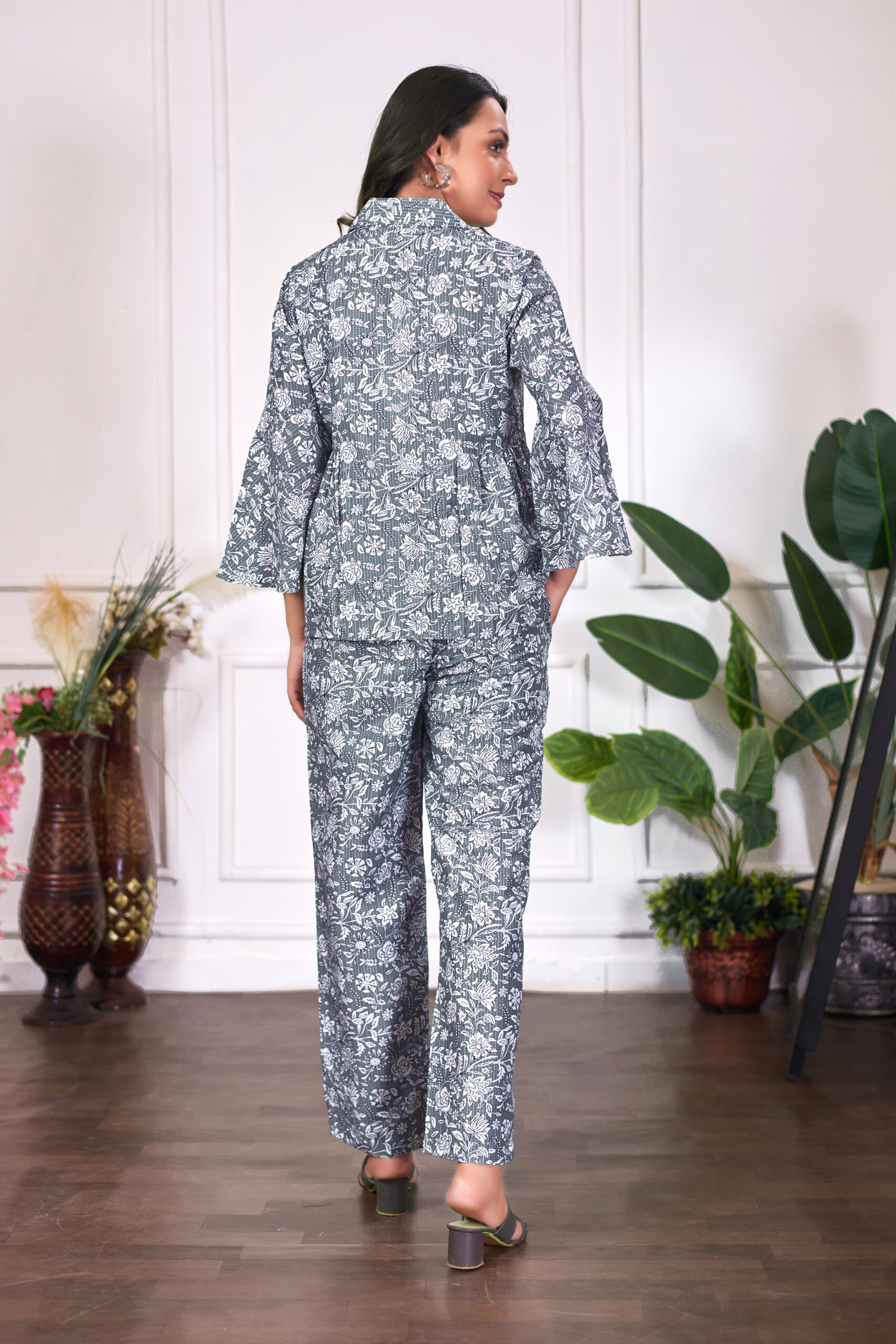 trendy floral print co ord set for women