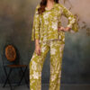 women's floral printed top and trouser set – comfortable and stylish co ord for casual wear