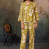 women's floral printed top and trouser set – comfortable and stylish co ord for casual wear