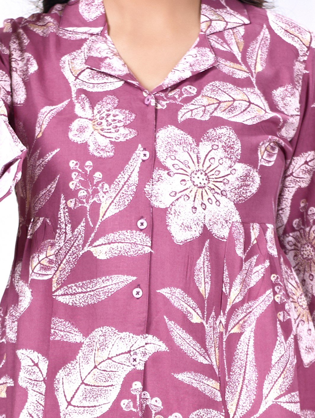 women's floral printed top and trouser set – comfortable and stylish co ord for casual wear