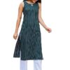 amous women's cotton blend printed casual straight kurta for women girl