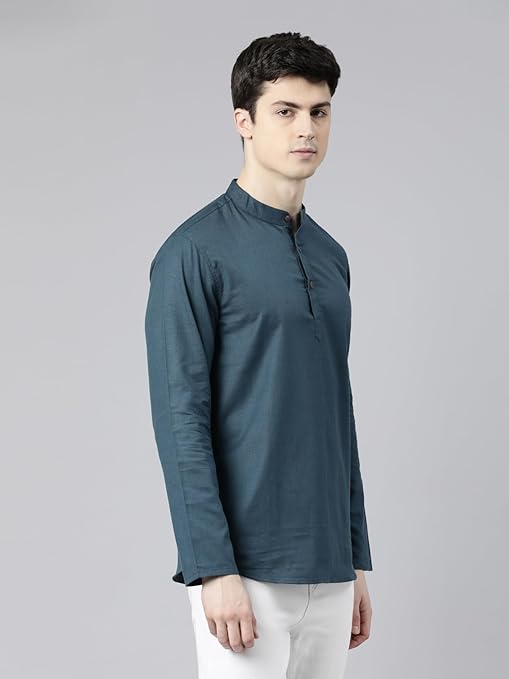 amous premium linen blend designer kurta, regular fit | casual ethnic wear | perfect for any occasion | linen blend fabric | elegant style| classic design