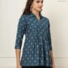amous printed cotton long tunic top for women | short kurti for women | tunics top | tunics for women kurti | western office top | print tunic | print top | cotton print top