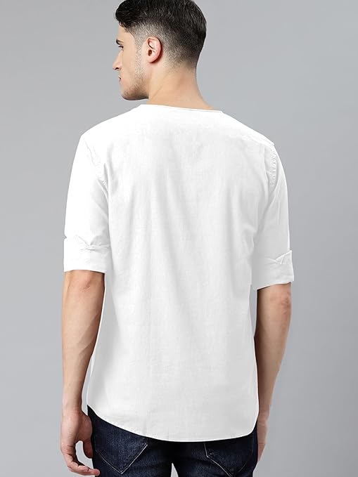 amous premium linen blend designer kurta, regular fit | casual ethnic wear | perfect for any occasion | linen blend fabric | elegant style| classic design