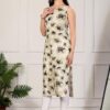 amous elegant abstract print straight kurti for women – comfortable ethnic wear for everyday sophistication