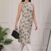 amous women’s straight fit sleeveless printed kurti – chic ethnic look for modern fashion
